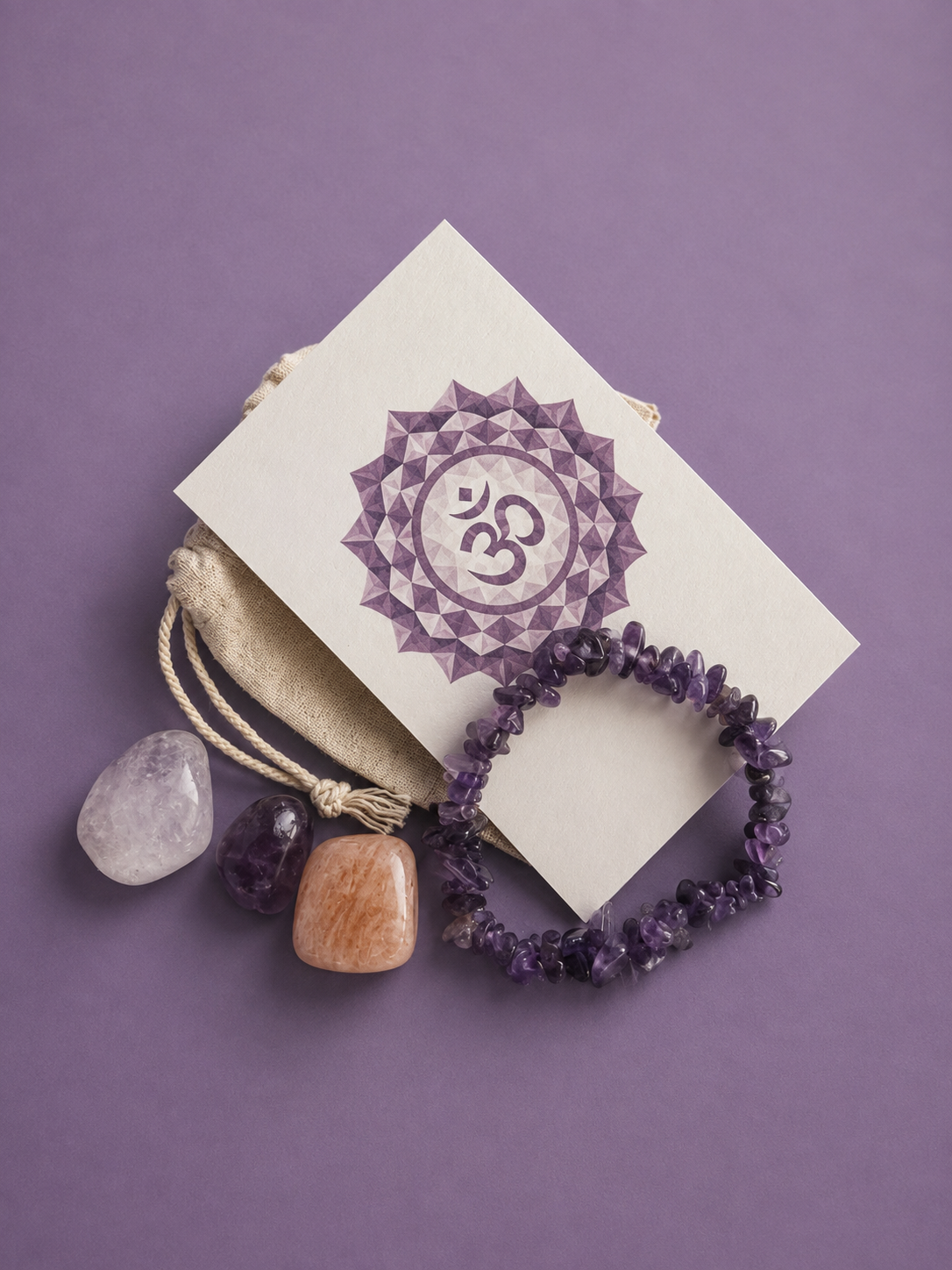 The Higher Wisdom Crystal Set – Crown Chakra