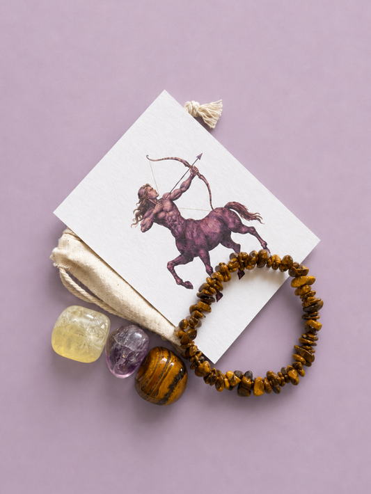 The Archer's Discovery - Sagittarius Zodiac Crystal Set