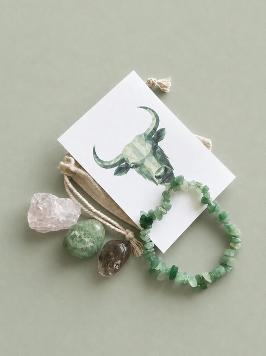 The Bull's Blessing - Taurus Zodiac Crystal Set