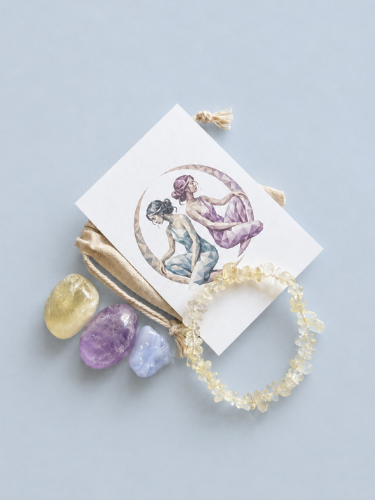 The Twin Souls - Gemini Zodiac Crystal Set