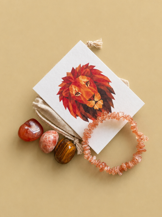 The Lion's Light - Leo Zodiac Crystal Set