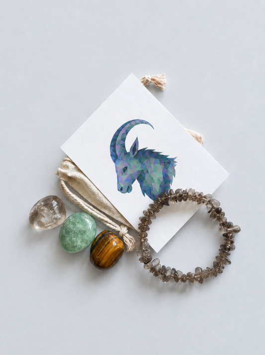 The Mountain Goat's Treasure - Capricorn Zodiac Crystal Set