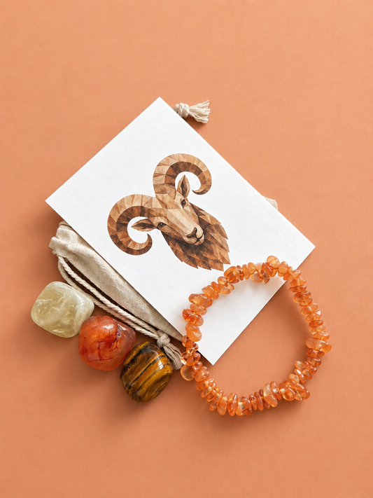 The Ram's Resolve - Aries Zodiac Crystal Set