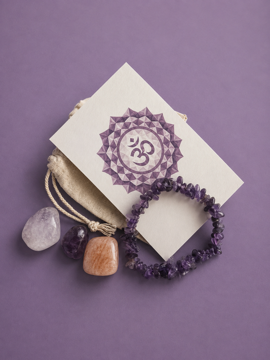 The Higher Wisdom Crystal Set – Crown Chakra