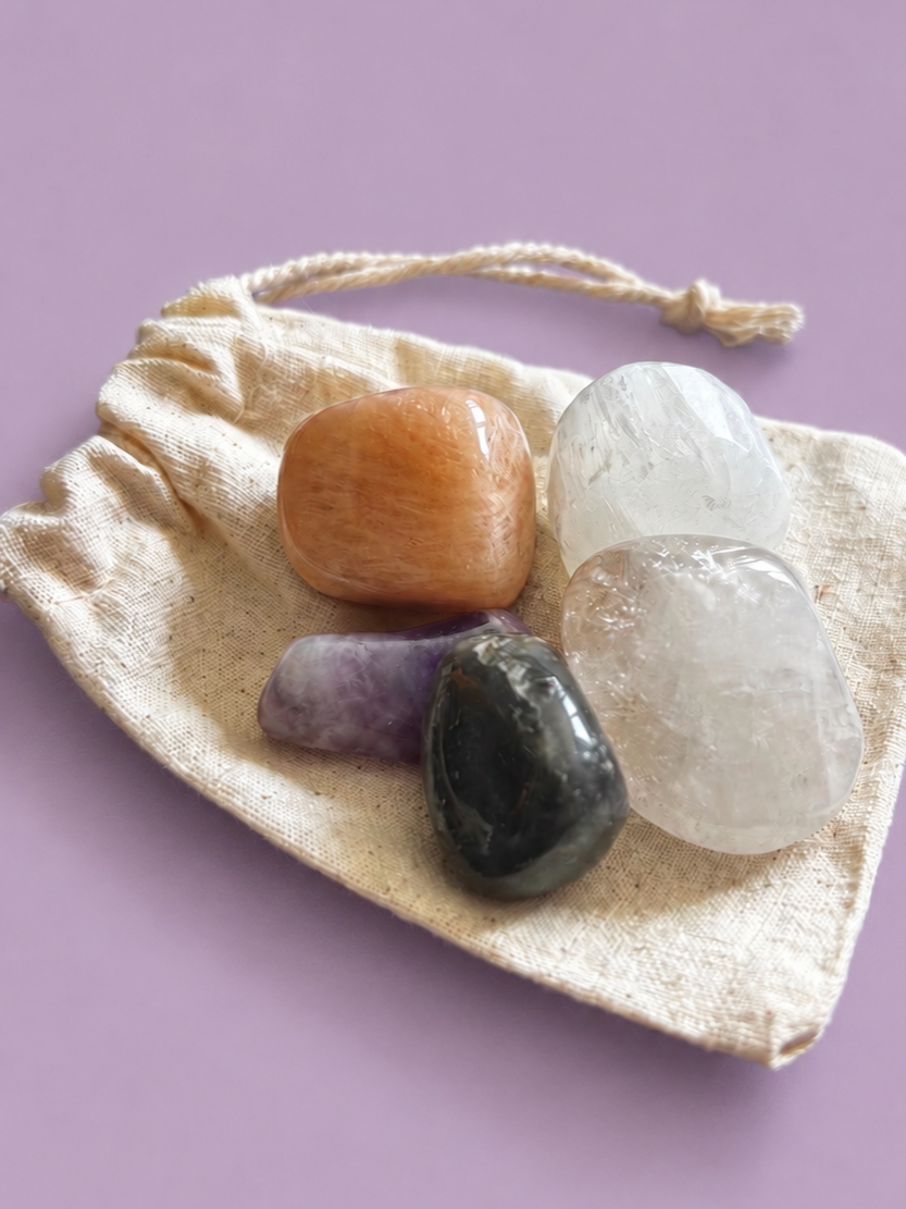 The Soul's Awakening Crystal Set - Spirituality, intuition, and personal growth