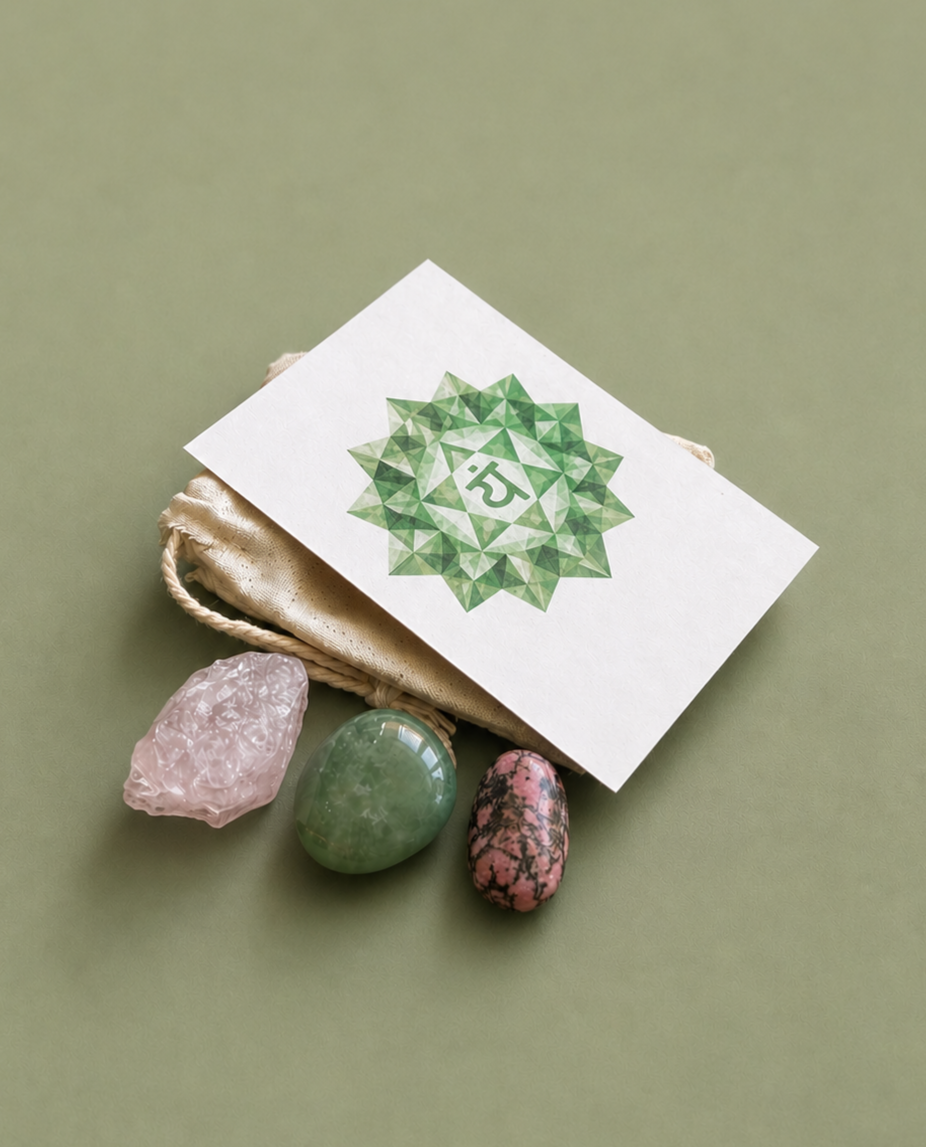 The Loving Presence Crystal Set – Heart Chakra