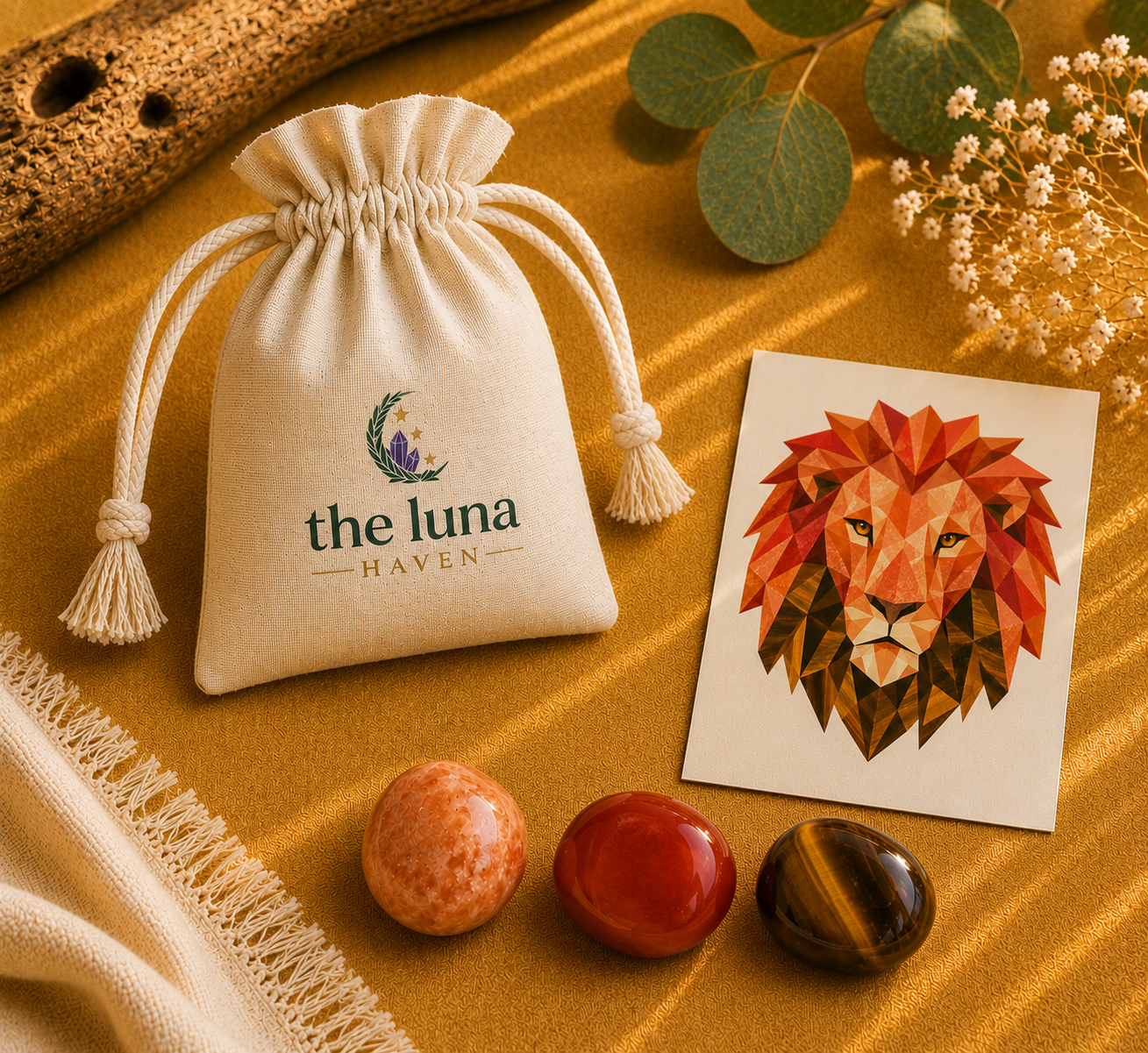 The Lion's Light - Leo Zodiac Crystal Set