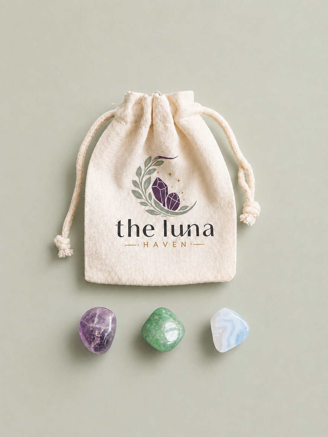 The Water Bearer's Wisdom – Aquarius Zodiac Crystal Set