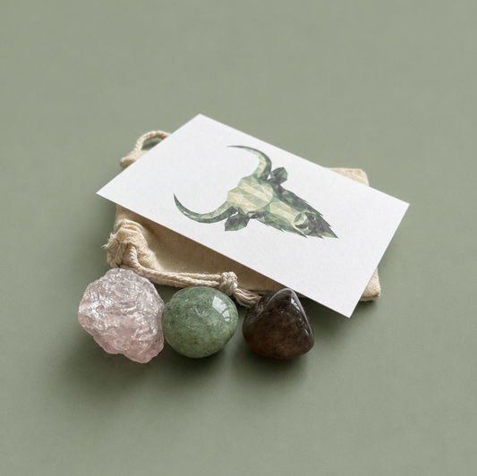 The Bull's Blessing - Taurus Zodiac Crystal Set