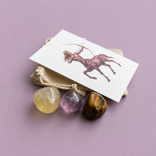 The Archer's Discovery - Sagittarius Zodiac Crystal Set