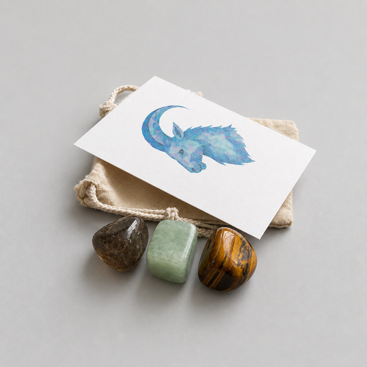 The Mountain Goat's Treasure - Capricorn Zodiac Crystal Set