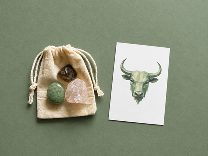 The Bull's Blessing - Taurus Zodiac Crystal Set