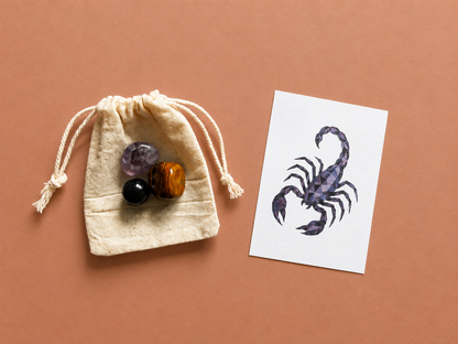The Inner Strength - Scorpio Zodiac Crystal Set