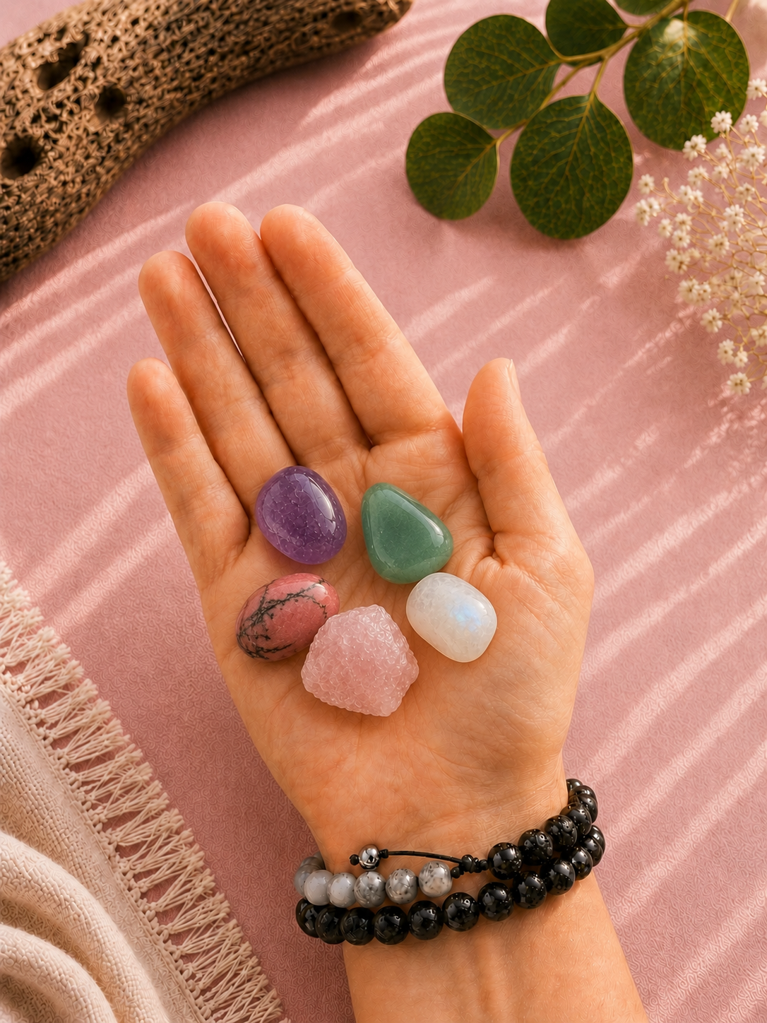The Heart's Embrace Crystal Set