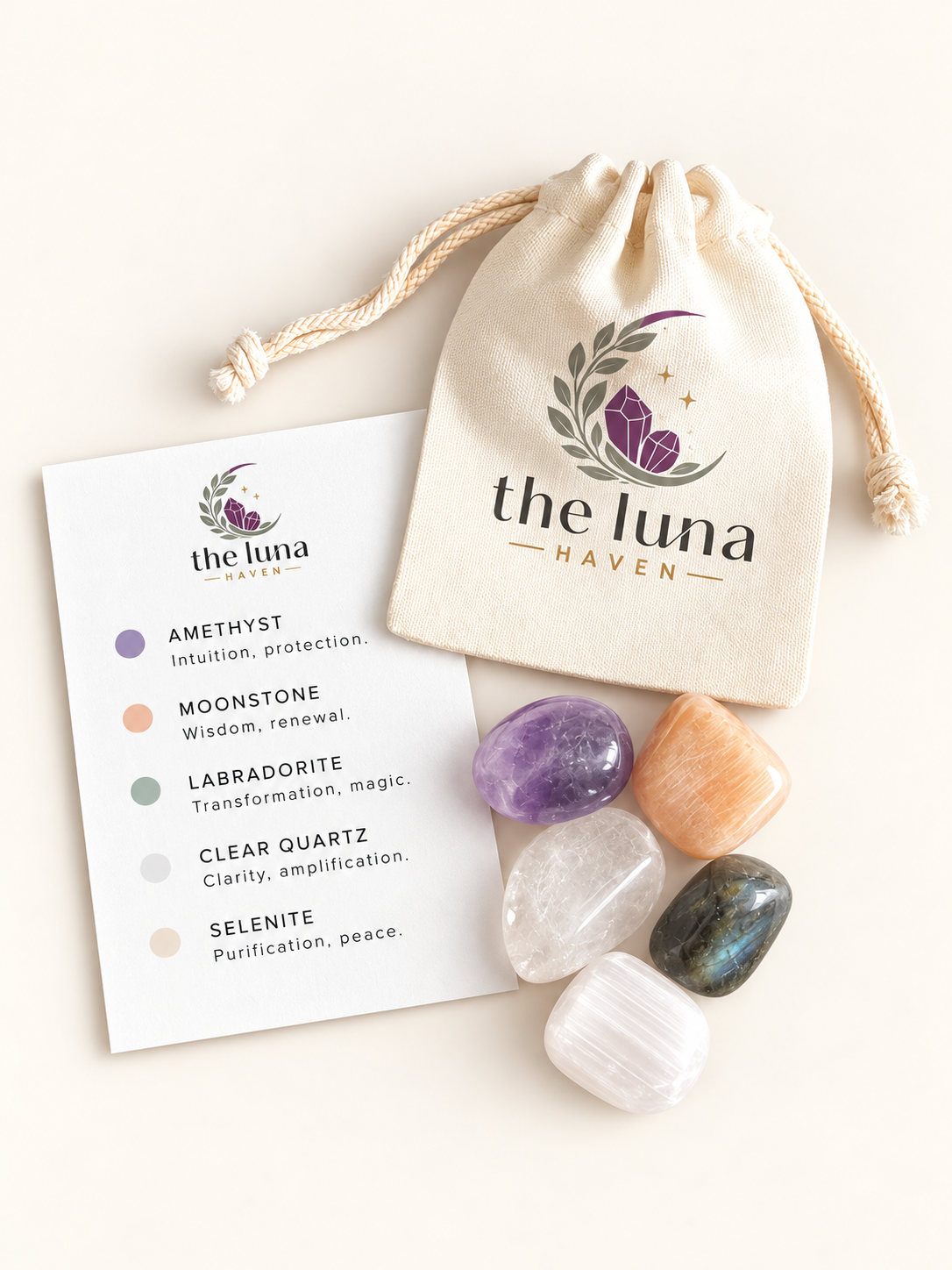 The Soul's Awakening Crystal Set - Spirituality, intuition, and personal growth