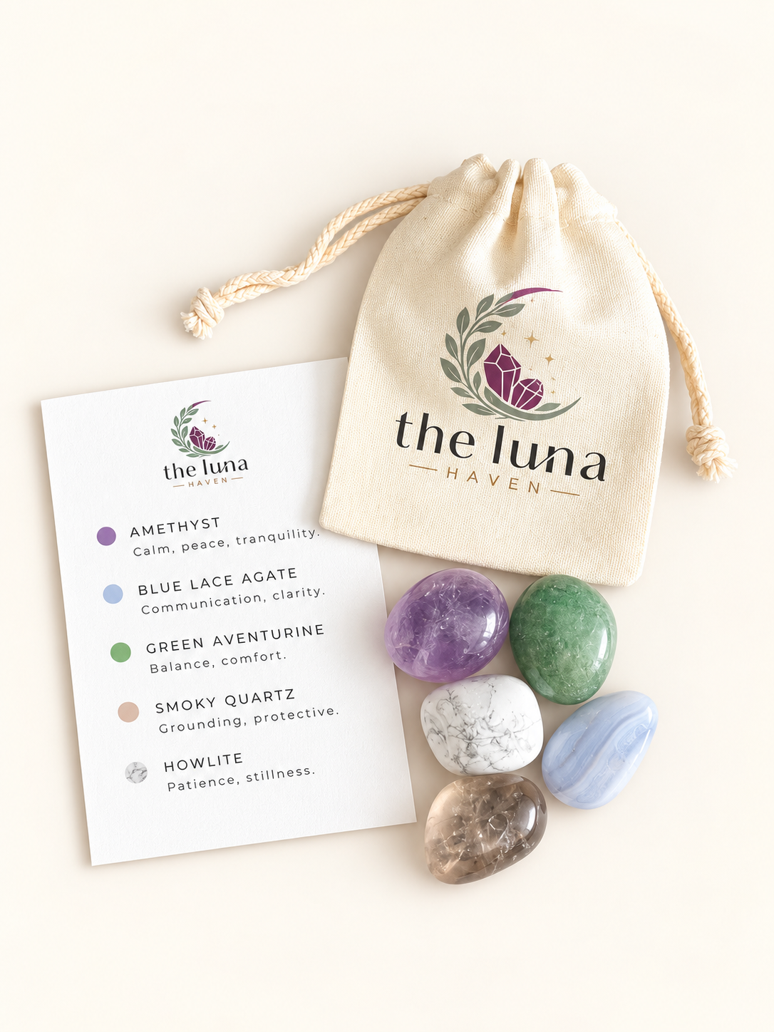 The Quiet Mind Crystal Set - Anxiety Relief
